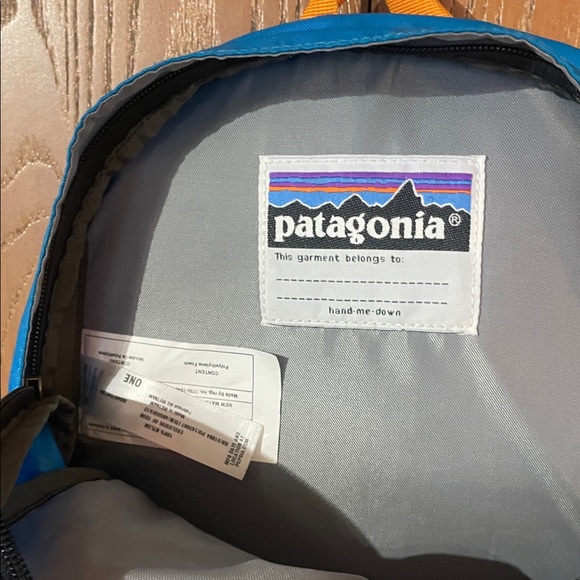 Patagonia Vibrant Blue and Orange Backpack - Picture 4 of 9